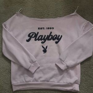 Playboy Light Pink Graphic Top